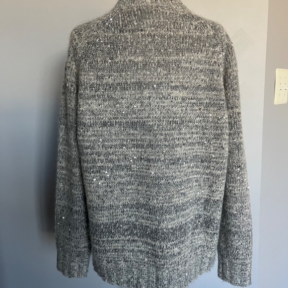 WEEKEND MAX MARA Vivetta Sequined Wool blend Cocktail Raglan Sweater Pullover 8 - Picture 9 of 16